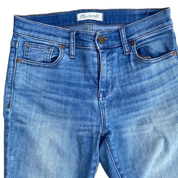 Madewell High Riser Crop Light Wash Denim Low Rise Jeans Size 26 - Picture 6 of 6